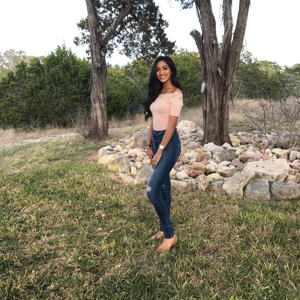 Pink off the shoulder lace classy top